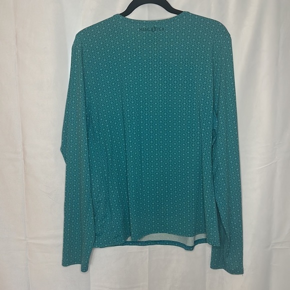 HANG TEN TEAL FLORAL ACTIVEWEAR LONG SLEEVE (SIXE XXL) - Picture 7 of 7